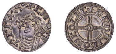 Cnut (1016-1035), Penny, Short Cross type [BMC XVI; BEH H], Colchester, Godric, +cnvt recx...