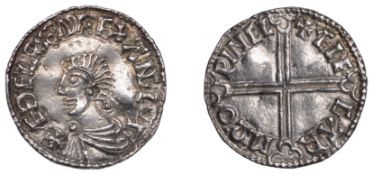 &AElig;thelred II (978-1016), Penny, Long Cross type [BMC IVa; BEH D], Winchcombe, &AElig;lfgar,...