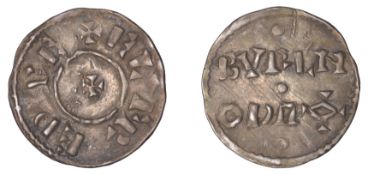 Kings of Wessex, Alfred the Great (871-99), Penny, Phase III, Two Line type, Canterbury...