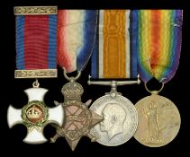 A Great War D.S.O. group of four awarded to Commander G. Mc L. Cameron, Royal Navy, who was...