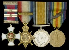 A rare Great War 'Western Front' D.S.O. and Second and Third Award Bars group of four...