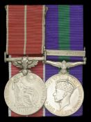 A Second War B.E.M. pair awarded to Acting Lance-Corporal J. C. Burnham, Royal Engineers, a...