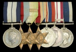 A Second War D.S.M. group of seven awarded to Chief Petty Officer D. N. Garrett, Royal...