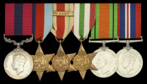 A Second War 'Salerno landings' Immediate D.C.M. group of six awarded to Fusilier A. Fox,...