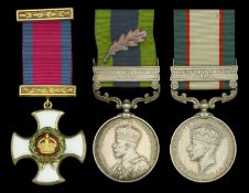 The rare inter-War North-West Frontier 'V.C. Action' Immediate D.S.O. group of three...