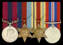A Second War 'North Africa campaign' D.C.M. group of four awarded to Battery Sergeant-Major...