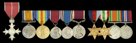 A Second War M.B.E. group of ten awarded to Major G. E. Crouch, Royal Army Educational...