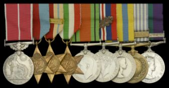 A Second War 'Italy campaign' B.E.M. group of nine awarded to Warrant Officer Class II J....