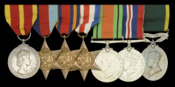 A scarce Q.F.S.M. group of seven awarded to Chief Inspector F. F. C. Watkins, Federation of...