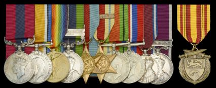 A Second War 'Dunkirk' D.C.M. group of ten awarded to Warrant Officer Class I J. P. Kemp,...