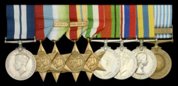 A Second War 'Battle of Skerki Bank' D.S.M. group of nine awarded to Petty Officer J. T....