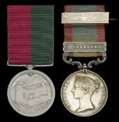 Pair: Major H. B. Lindesay, 3rd Bengal Light Cavalry Ghuznee 1839, unnamed as issued,...