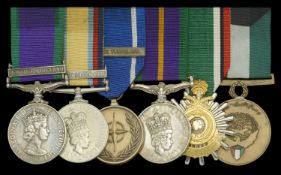 Four: Corporal P. W. Carpenter, Royal Air Force General Service 1962-2007, 1 clasp,...