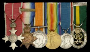 A Great War O.B.E. group of six awarded to Captain G. R. Griffith, Royal Army Service Corps...