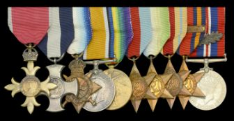 A Second War 'Civil Division' O.B.E., Great War D.S.C. group of ten awarded to Captain H....