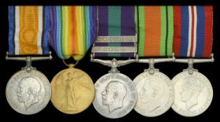 Five: Captain N. W. Holbrook, Royal Artillery British War and Victory Medals (2.Lieut....