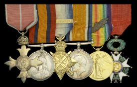 A Great War O.B.E. group of six awarded to Captain Somers Somerset, Herefordshire Rifle...