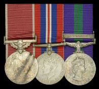 A post-War 'Civil Division' B.E.M. group of three awarded to Hospital Porter T. G. Roberts,...