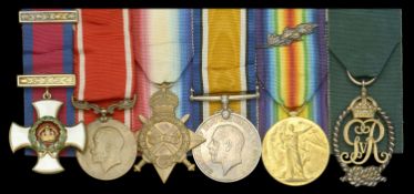 A rare Great War 'Cameroons 1914' D.S.O. and bronze S.G.M. group of six awarded to Captain...
