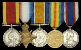 Five: Gunner William McKissack, Royal Marine Artillery China 1900, no clasp (W....