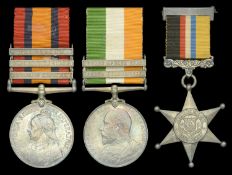 Three: Captain and Quarter-Master H. J. Gill, Loyal North Lancashire Regiment Queen's...