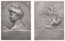 FRANCE, Diane, or R&eacute;pression du Braconnage [Crackdown on Poaching], 1905, a silver plaque...