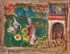 WIEMKEN, WALTER KURT: Paysage animé.