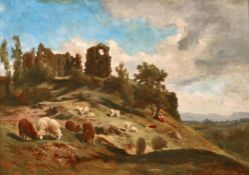 MENN, BARTHÉLEMY: "Ruines dans les environs de Rome".
