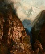 MÜLLER, FRANZ ADOLF CHRISTIAN: Braconniers dans les alpes.