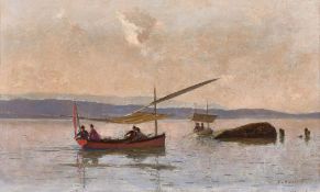 BOCION, FRANÇOIS: "Barque sur le lac".