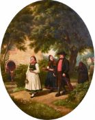 VAUTIER, BENJAMIN I, Zugeschrieben - Attributed: Der Kirchgang.