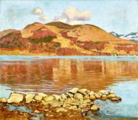 COLOMBI, PLINIO: "Spätherbst - Spiez am Thunersee".