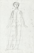 HODLER, FERDINAND: Figurenstudie zu "Blick in die Unendlichkeit".