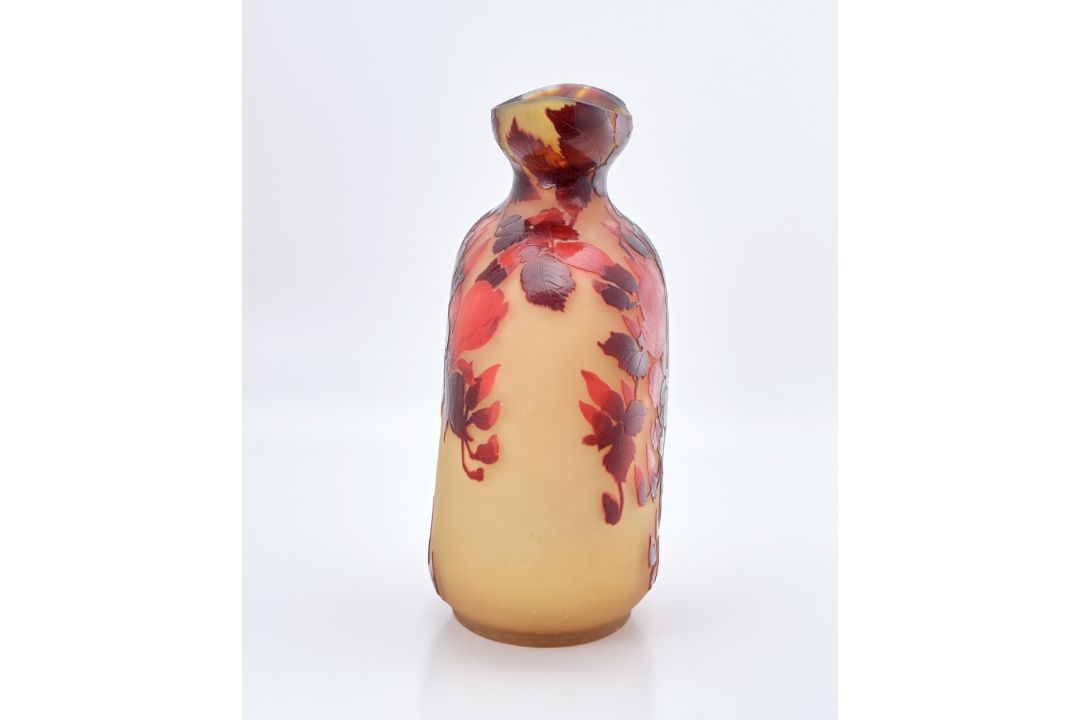 Gr. Vase "Magnolie", Jugendstil, Gallé um 1900. - Bild 3 aus 8