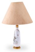Tischlampe mit Vase, Jugendstil, Royal Copenhagen um 1915.