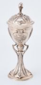 Pokal "XX. Verbands-Schiessen Bingen", Jugendstil, Bruckmann 1904.