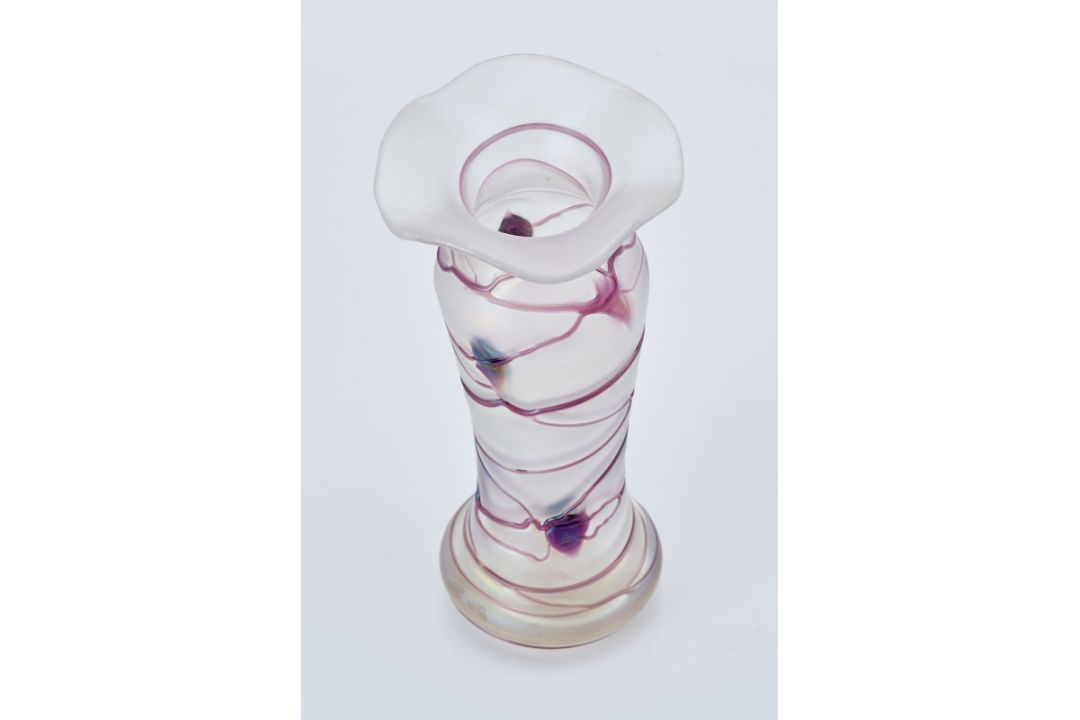 Vase, Jugendstil, wohl von Poschinger um 1900. - Bild 3 aus 4