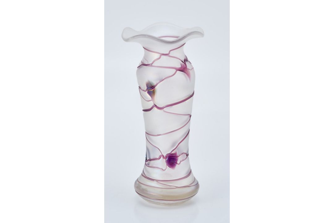 Vase, Jugendstil, wohl von Poschinger um 1900. - Bild 2 aus 4