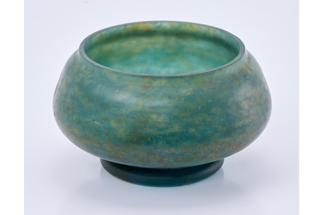 Kugelige Schale, Art Deco, Daum Nancy um 1920. - Bild 1 aus 5