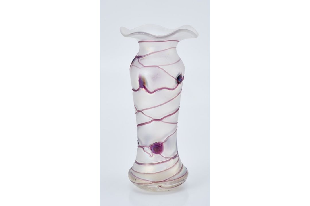 Vase, Jugendstil, wohl von Poschinger um 1900. - Bild 1 aus 4