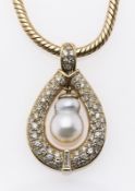 Perl-Brillant-Anhänger mit Kette