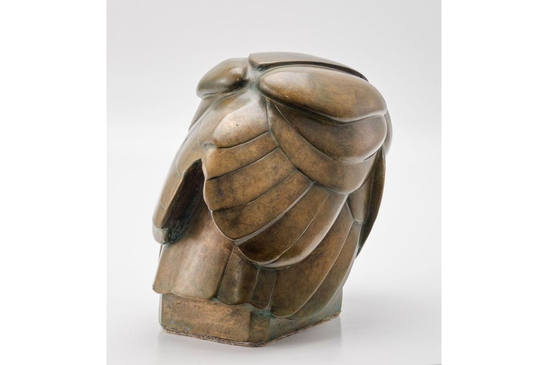 Bronze nach Wilhelm Krieger: Eule, wohl Mitte 20. Jh. - Bild 4 aus 6