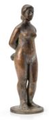 Kl. Bronze Willi Schmidt: Frauenakt, 1982.