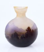 Vase "Gebirgssee", Gallé um 1920.