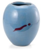 Studiokeramik Horst Kerstan: Ovoide Vase, 1992.