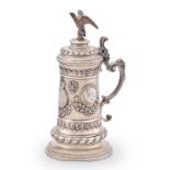 Deckelpokal "Dreikaiserjahr", Historismus, deutsch 1888.