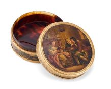 Tabatière mit Goldrand, wohl Frankreich 18. Jh.