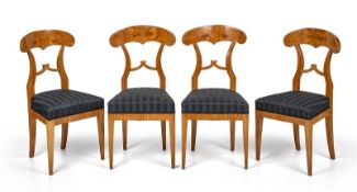 Satz v. 4 Biedermeier-Schaufelstühlen, Österreich 19. Jh.