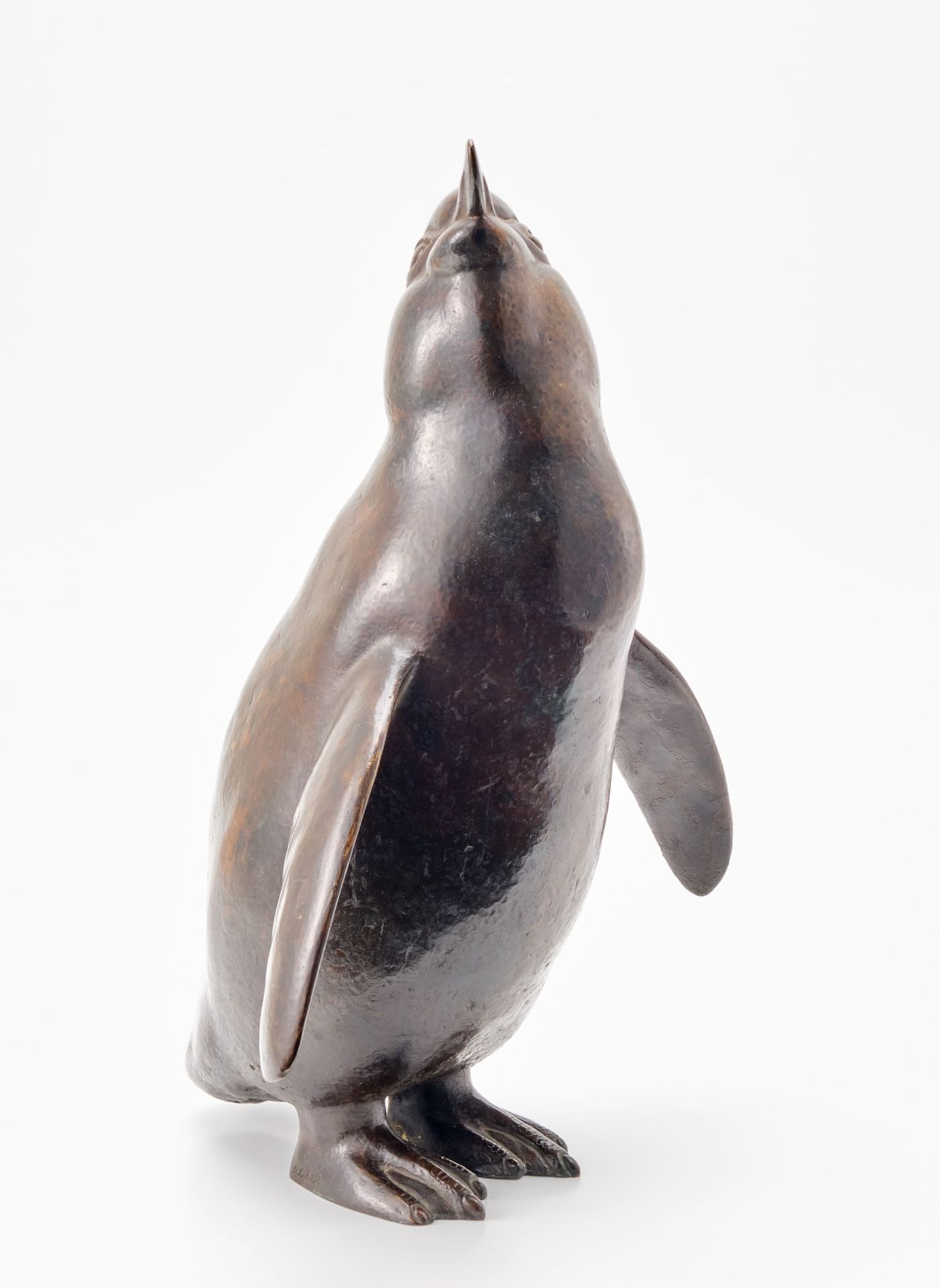 Bronze August Gaul: Pinguin, Kopf nach oben rechts,  wohl nach 1921. - Bild 2 aus 8