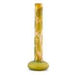 Solifleur-Vase "Ahorn", Jugendstil, Gallé um 1904.